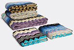 Missoni 'giacomo' Towels, Set Of Five, Blue