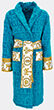 Versace 'i Love Baroque' Bathrobe, Capri Blue