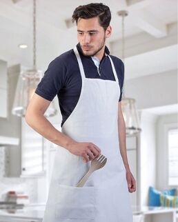 Gedshop 100 Grembiule Chef con tasca laterale Cooking neutro o personalizzato
