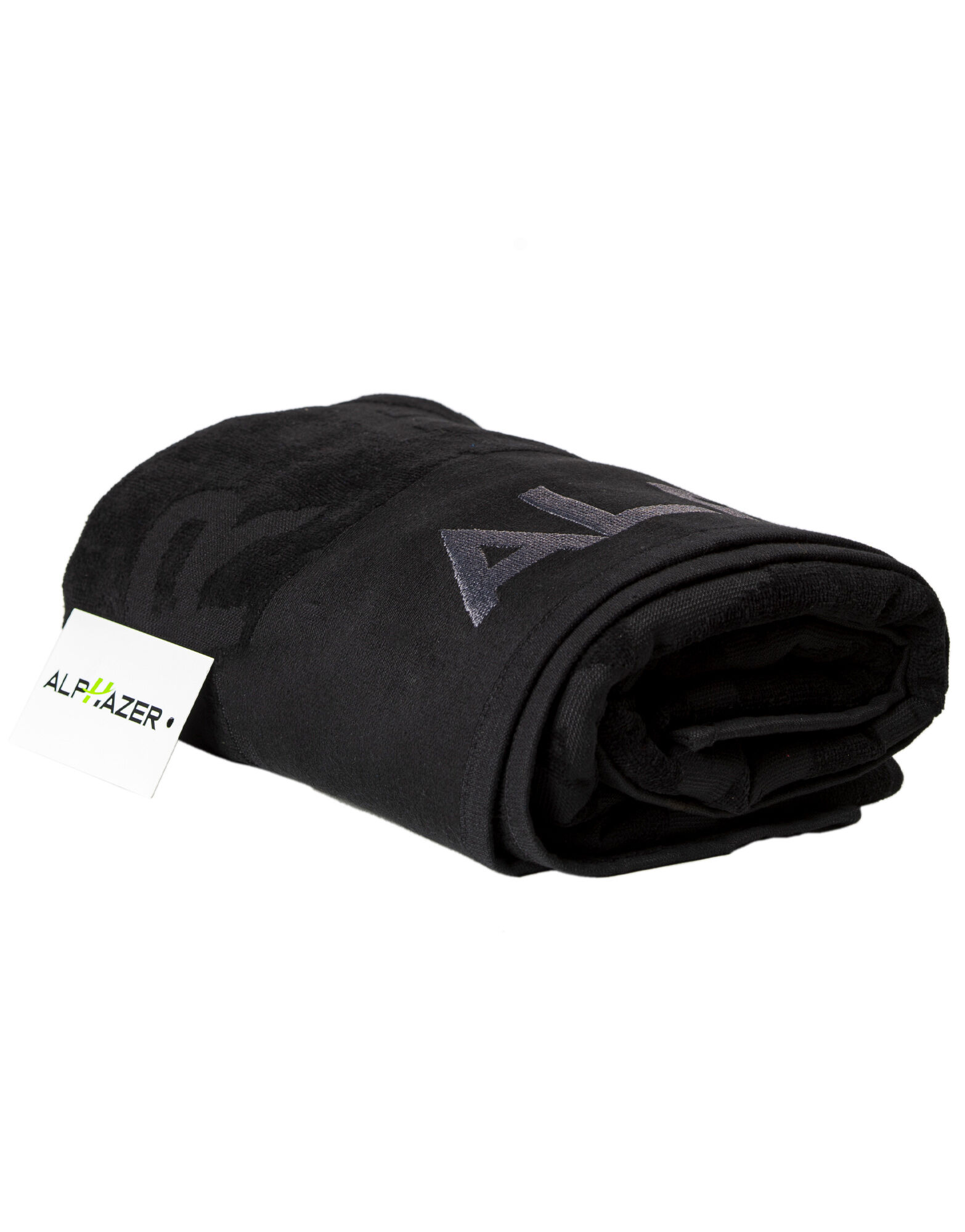 ALPHAZER OUTFIT Beach Towel Velour Cm 90x160 300 Gsm Colore: Nero