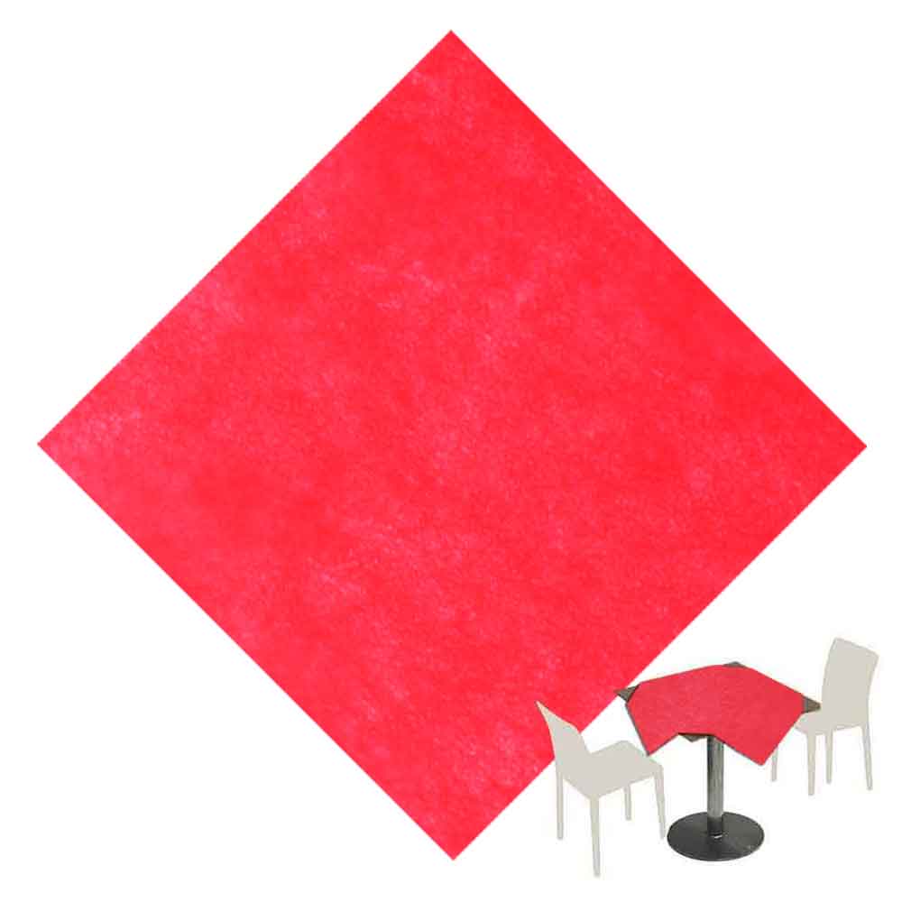 PapoLab 100 Tovaglie Coprimacchia Tessuto Non Tessuto Tnt 100x100cm Rosso