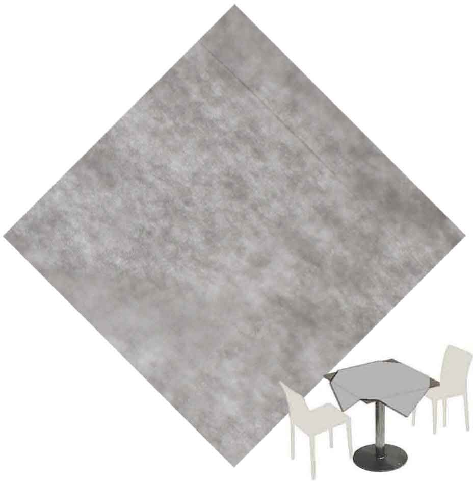 PapoLab 100 Tovaglie Coprimacchia Tessuto Non Tessuto Tnt 100x100cm Grigio Chiaro