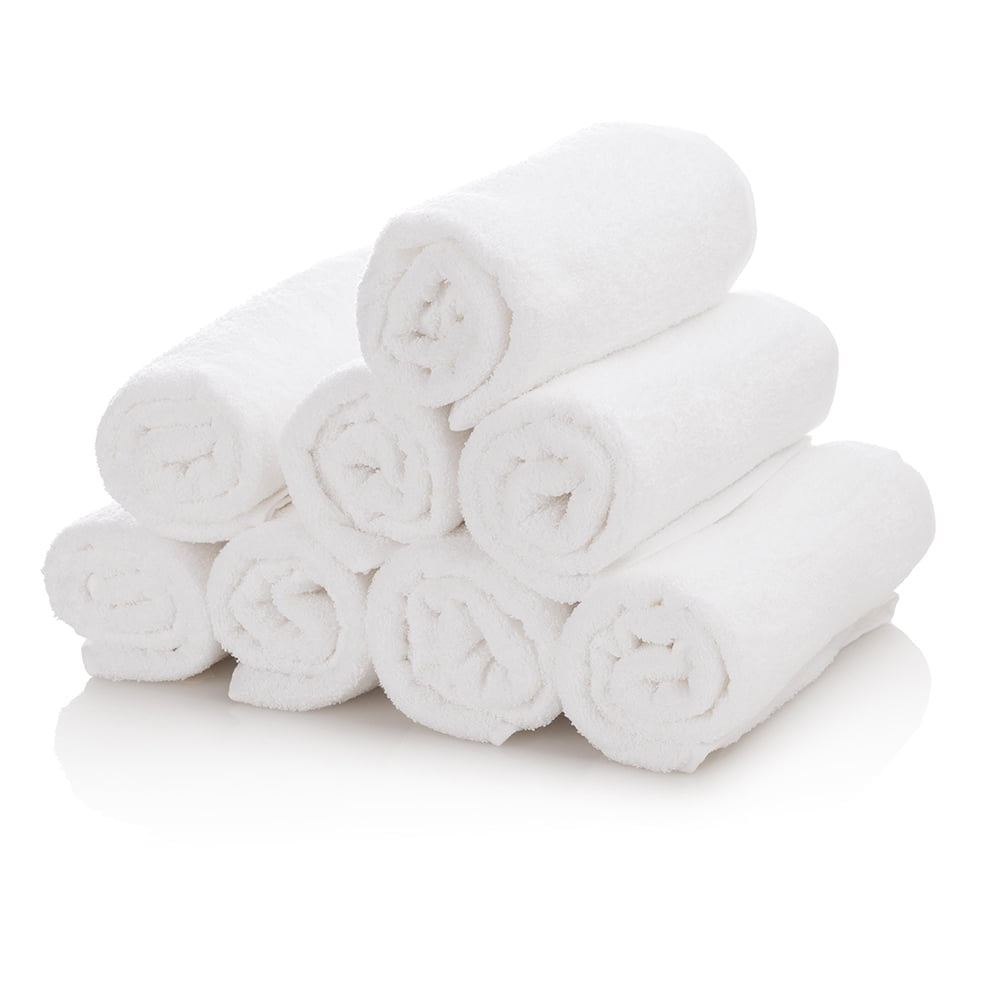 Asciugamano in cotone 100% 50x80 cm bianca o nera in spugna Tekno asciugamani 350 gr