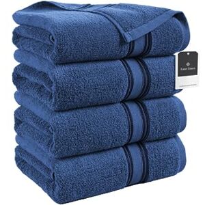 LANE LINEN Toallas de baño grandes, toallas de baño 100% algodón, toallas  de baño extragrandes, cero torsión, juego de 4 toallas de baño de secado