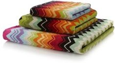 Missoni Home Giacomo badlaken - 430 gr/m2 - 100 x 150 cm - Oranje