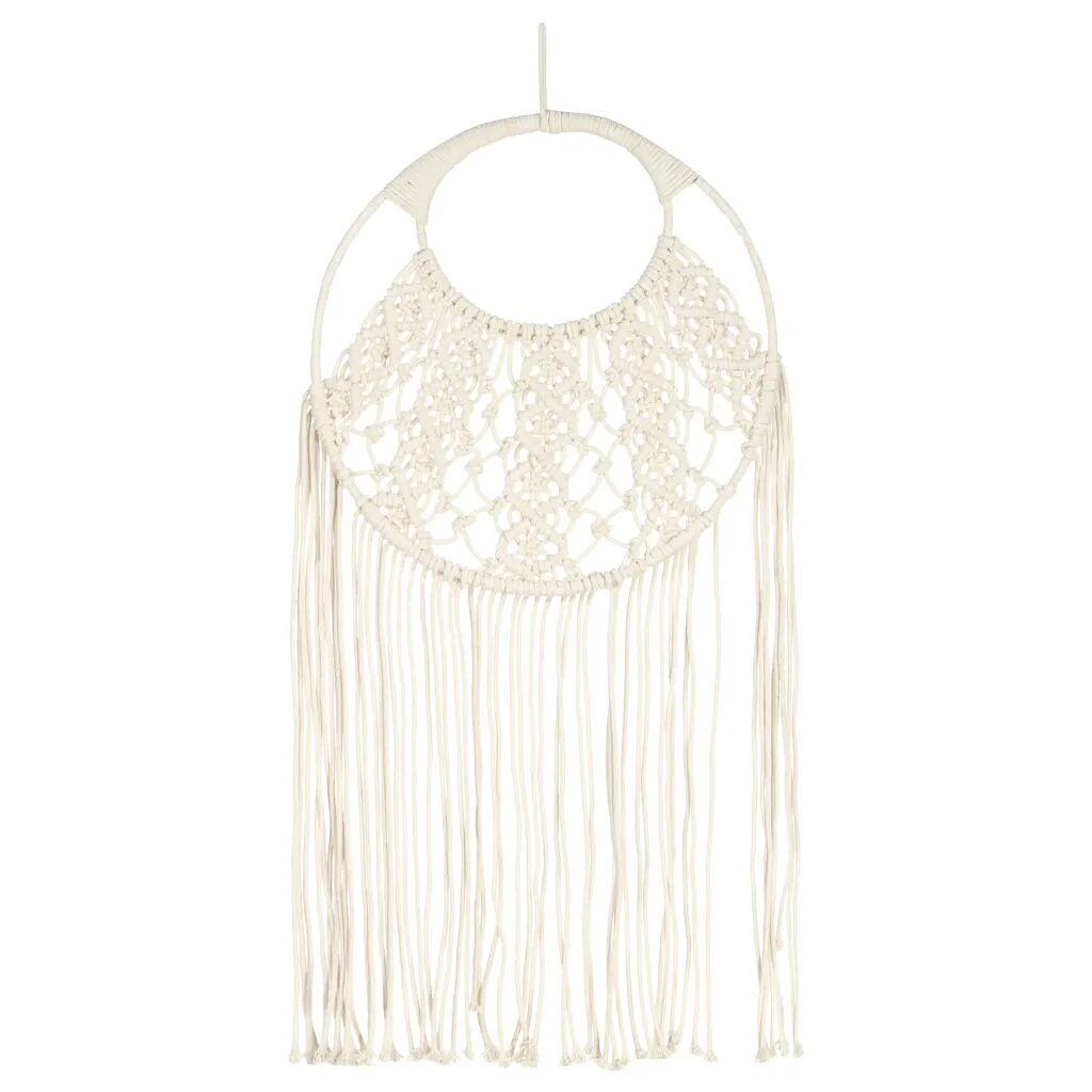 vidaXL Wandhanger macramé 40x80 cm katoen