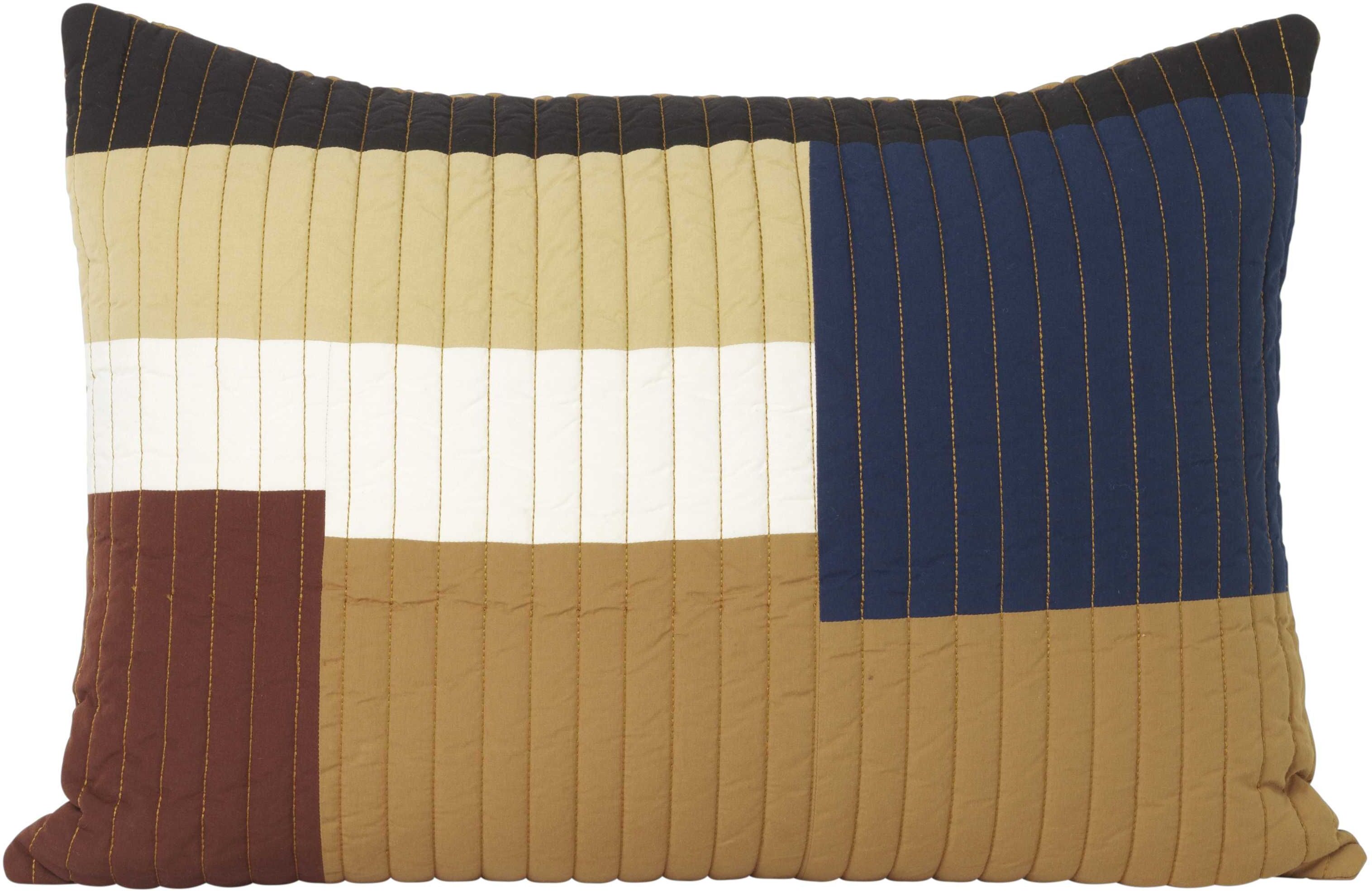 Ferm Living Shay Patchwork Quilt kussen 60x40 mustard