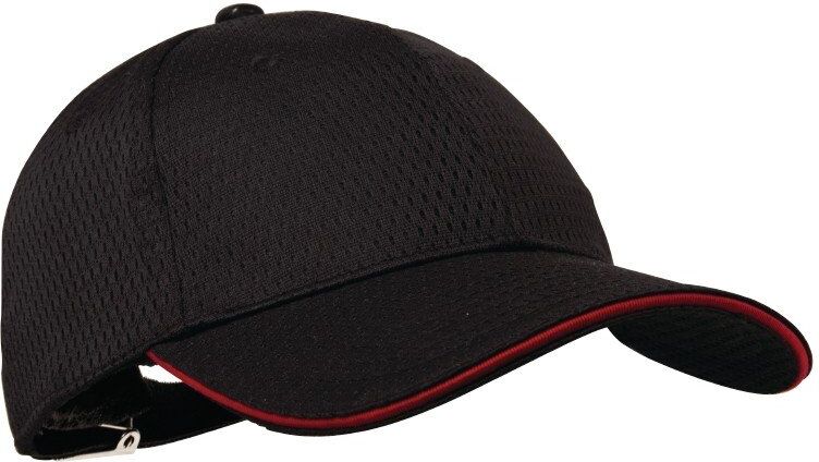 Colour by Chef Works Cool Vent baseball cap zwart en rood