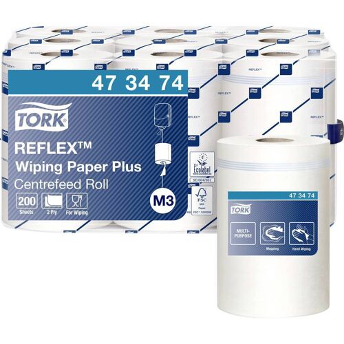 TORK 473474 reflex-sterke multifunctionele papieren doekjes wit M3 Aantal: 1800 stuk(s)