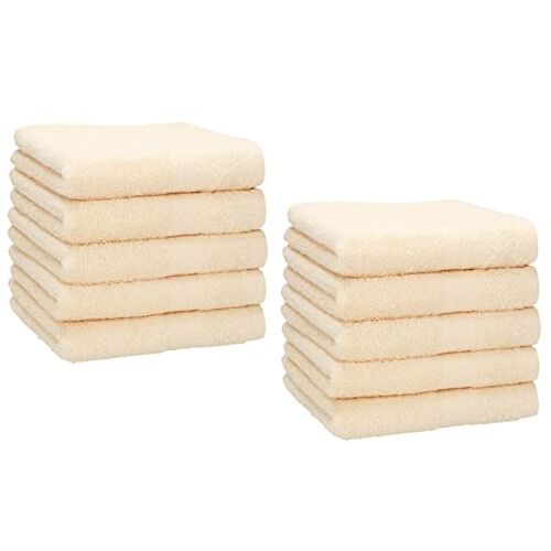 Betz 10 stuks zeepdoekjes, zeepdoekjes, premium 100% katoen, afmetingen 30 x 30 cm (beige)