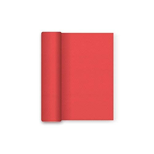 Maxi Products Kerst papieren tafelkleed met waterdichte folie rood 1,2 x 5 m