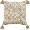 Beliani SANTOLINA - Sierkussen set van 2 - Beige - 45 x 45 cm - Fluweel