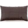 Bazar Bizar Het Six Panel Leather Kussen - Chocolade - 30x50 Het Six Panel Leather Kussen - Chocolade - 30x50