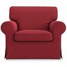 MASTERS OF COVERS Vervangende Hoes voor Fauteuil Compatibel met IKEA Ektorp Fauteuil, Ektorp Hoes, Ektorp Fauteuil Hoes, Ektorp Leunstoel Hoes, 104 x 88 x 88 cm (Katoen, Rood)