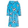 Playshoes Knuffelzachte fleece ochtendjas voetbal badjas