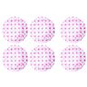 Jia Hu 6Pcs Bad Caps Zwemmen Hoeden Polka Dot Patroon Haar Bonnet Voor Vrouwen Krullend Milieubescherming