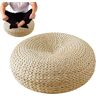 Youding Tatami geweven kruk, 6,69 inch ronde stro geweven zitting, geweven meditatiekruk, gebreide geweven kruk, Tatami geweven kussen voor yoga, zen, meditatie Tatami geweven kruk,