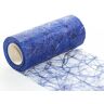 Protinam Sizoweb 20cm x 25m Tafelloper Tafelband in donkerblauw voor decoratie zoals zomer, Pasen, Kerstmis of bruiloften afgelopen (25m, donkerblauw 7570)