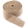 Hztyyier Hessische Jute, 10 M Geweven Rustieke Hessische Jute Jute Stof Lint Tafelloper Bruiloft Decoraties voor Feesten (5CM)