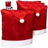 com-four ® 4x premium stoelhoezen kerstdecoratie voor stoelen beschermhoezen in kerstdesign zitmeubelhoezen stoelhoezen voor kerst stoelhoezen