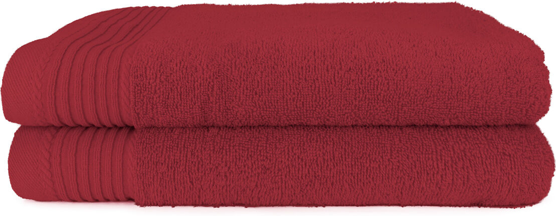 The One Towelling Handdoek 100x180 cm Deluxe Burgundy