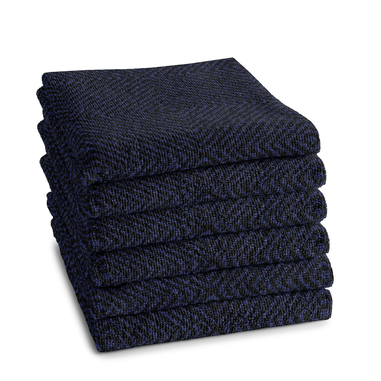 DDDDD Keukendoek Cisis Navy Set van 6