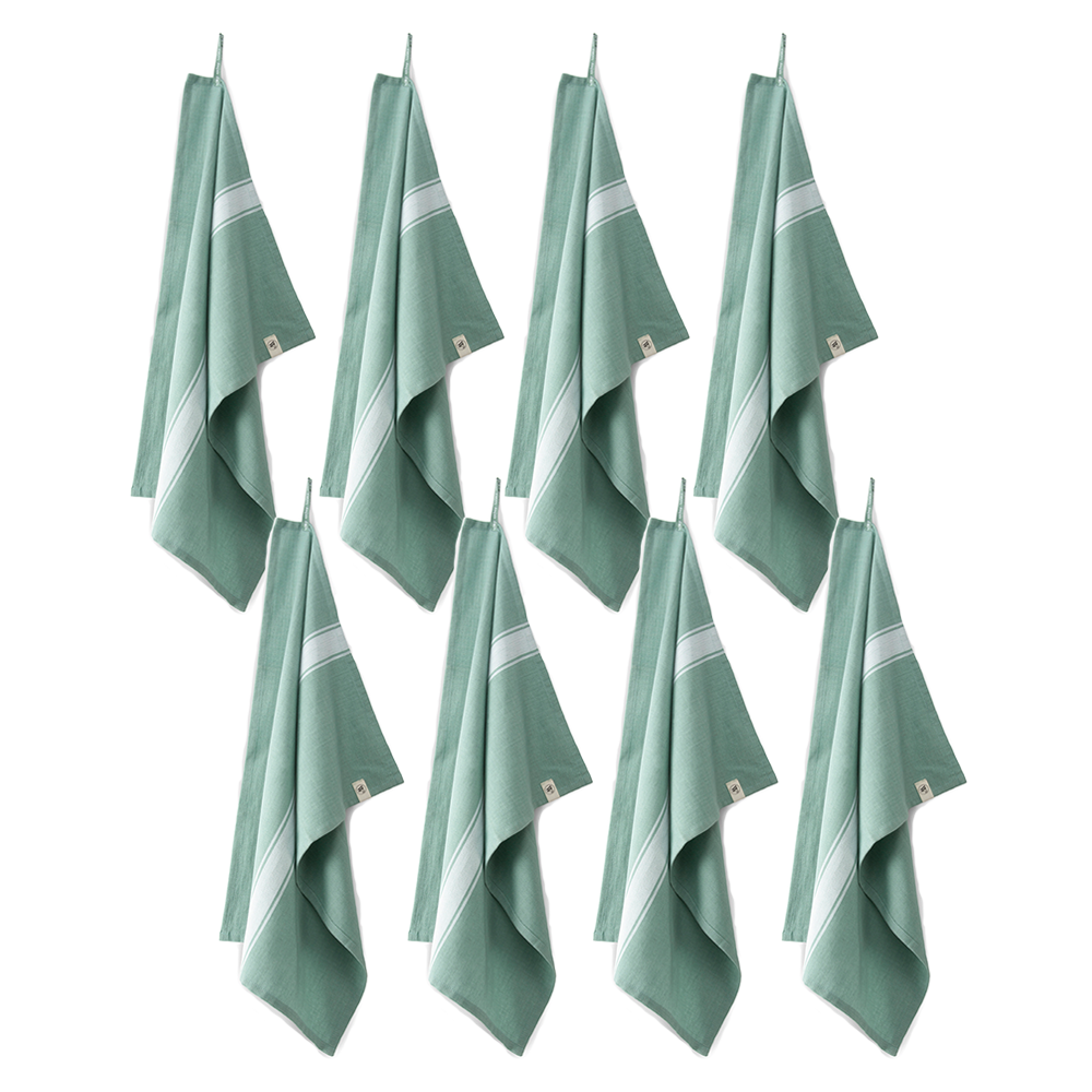 Walra Theedoek Dry Up - Groen - Set van 8