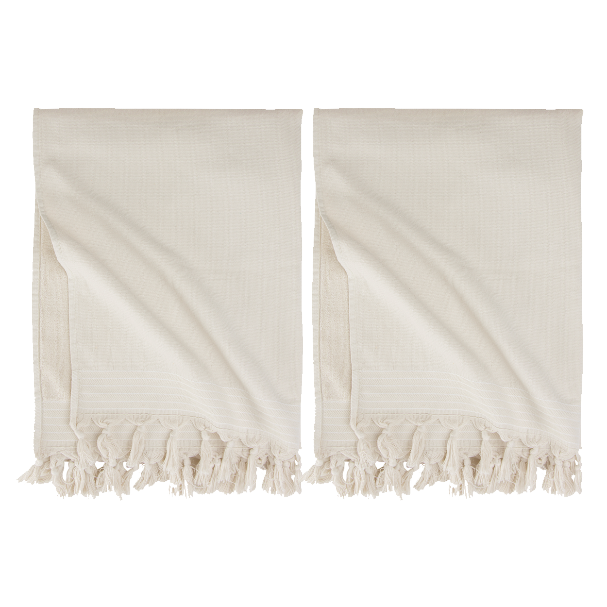Walra Hamamdoek Soft Cotton - 2 stuks - 100x180 cm - Kiezel