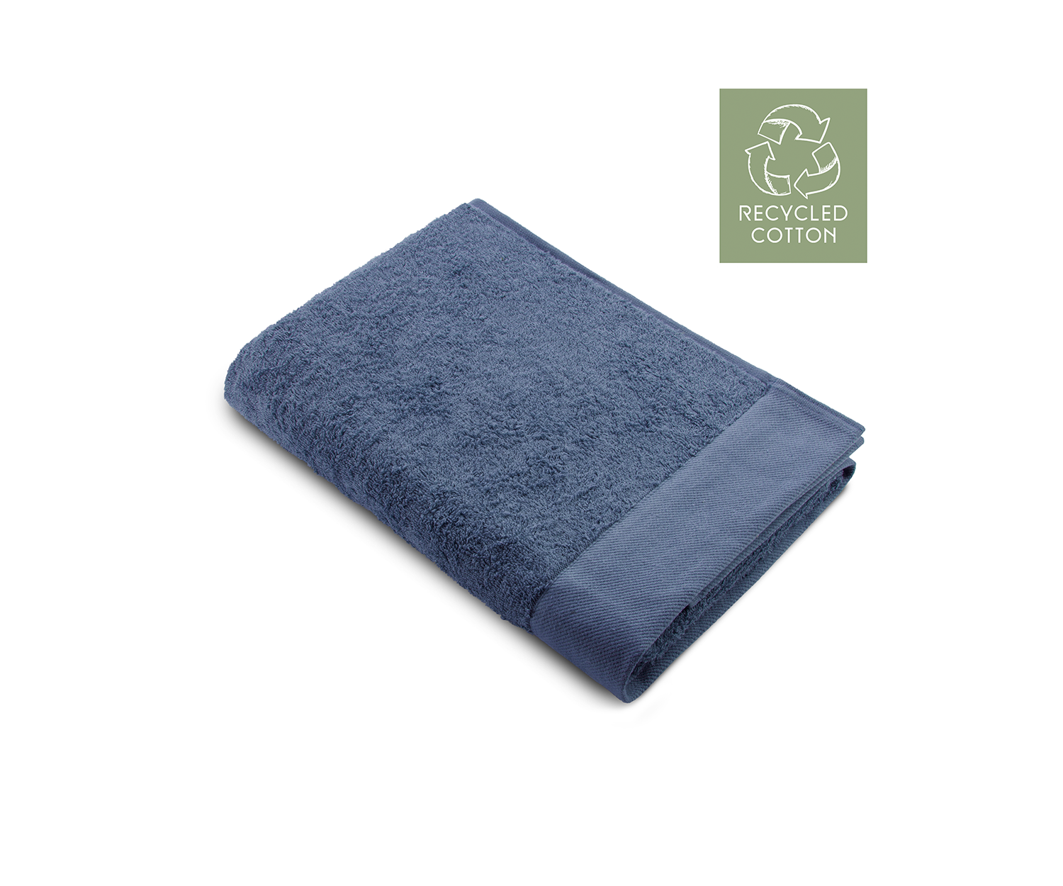 Walra handdoek Remade Cotton - 60x110 cm - Set van 10 - Blauw