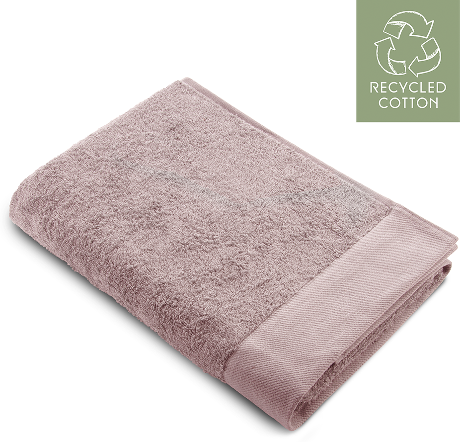 Walra handdoek Remade Cotton - 50x100 cm - Set van 10 - Poeder roze