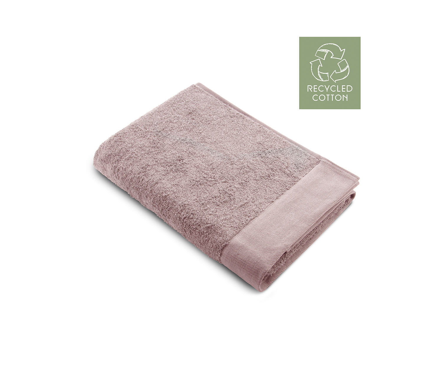 Walra handdoek Remade Cotton - 50x100 cm - Set van 5 - Poeder roze