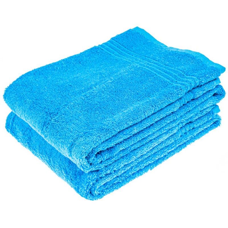 Xziir Bamboe handdoek 50x100 cm - Blauw - Set van 10
