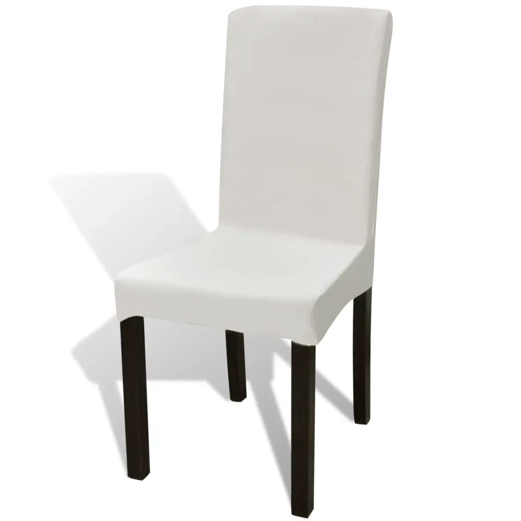 vidaXL Hoes voor stoelen 6 stuks stretch (creme)