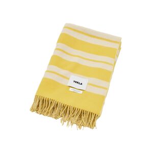 Tekla Le Corbusier Blanket - Blanc/le Jaune Vif