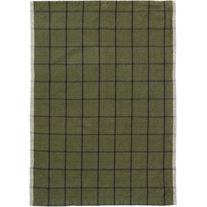 Ferm Living Hale Tea Towel Green / Black