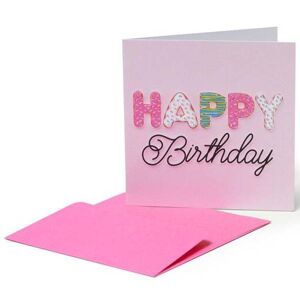 Bursdagskort S Pink Happy Birthday Legami
