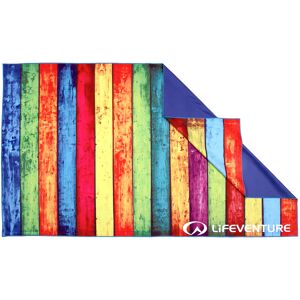 Lifeventure Softfibre Trek Towel Printed Striped Planks OneSize, Striped Planks