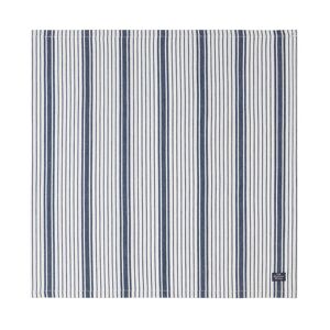 Lexington Striped Organic Cotton serviett 50x50 cm Navy