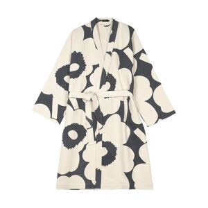 Marimekko Unikko badekåpe Charcoal-off white, M