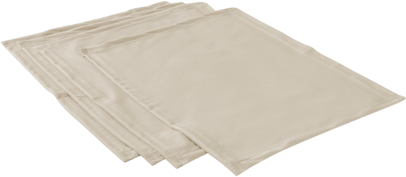 SAVANNAH bordbrikke 4-pk Beige