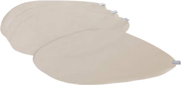 SOLANGE bordbrikke 4-pk Beige