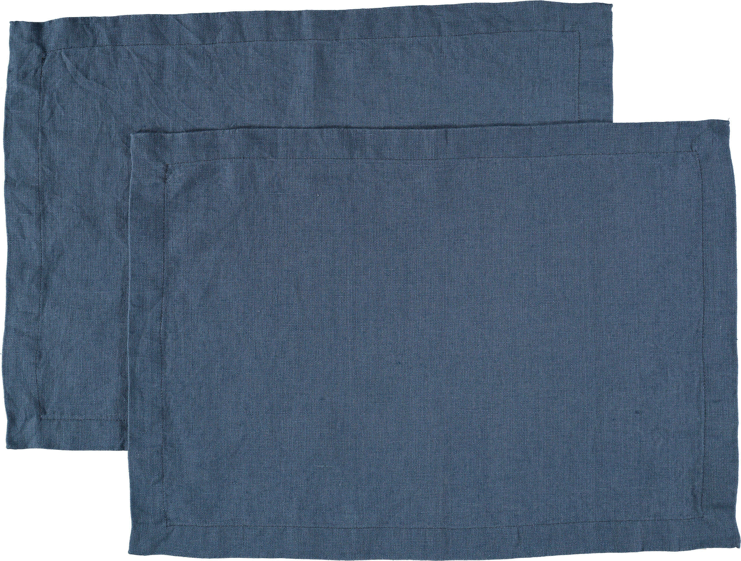 Gripsholm Spisebrikker Vasket Lin - Navy 35x45 Cm 2-Pack