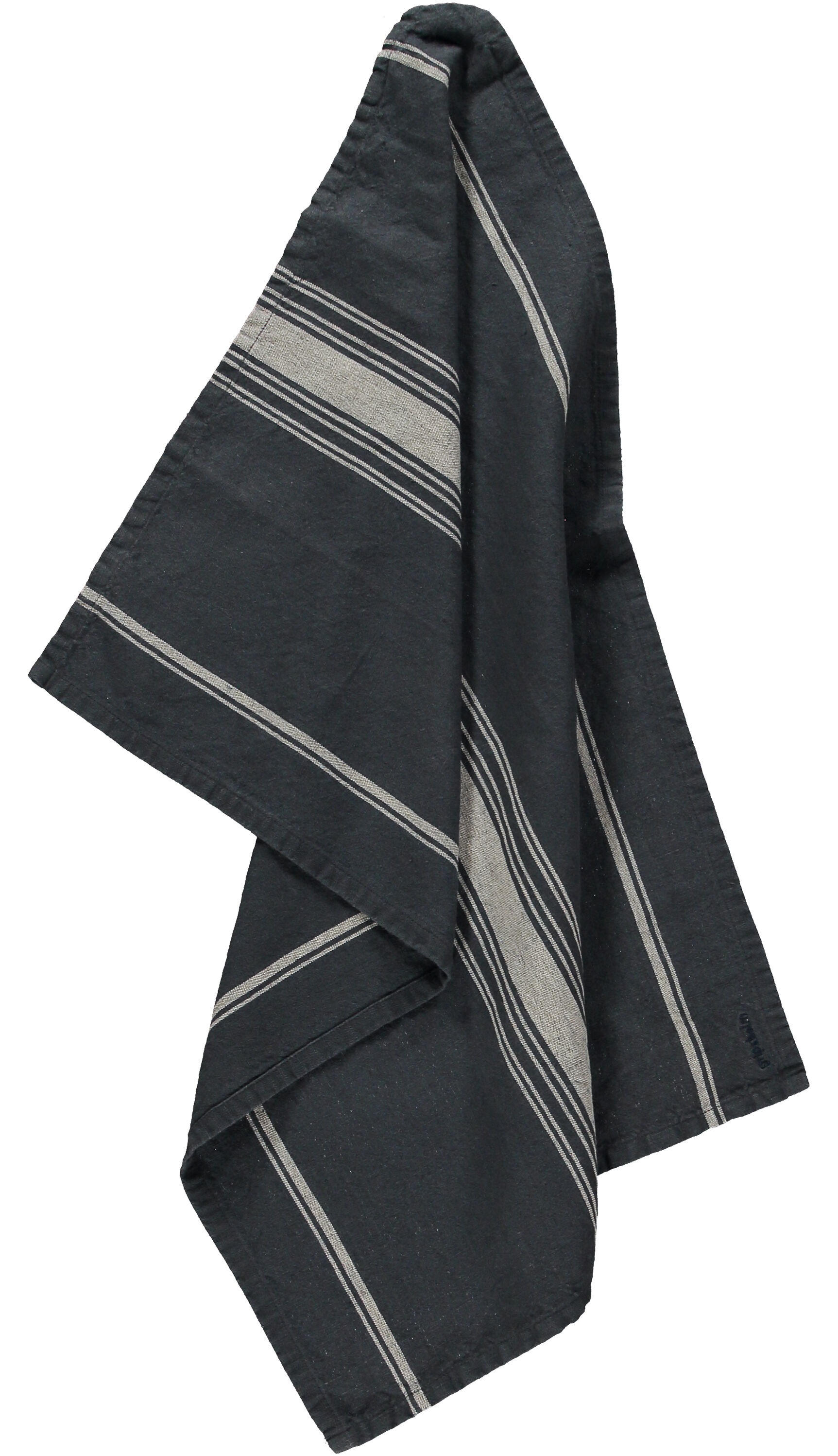 Gripsholm Kjøkkenhåndkle Striped Linen Blend - Ombre Blue