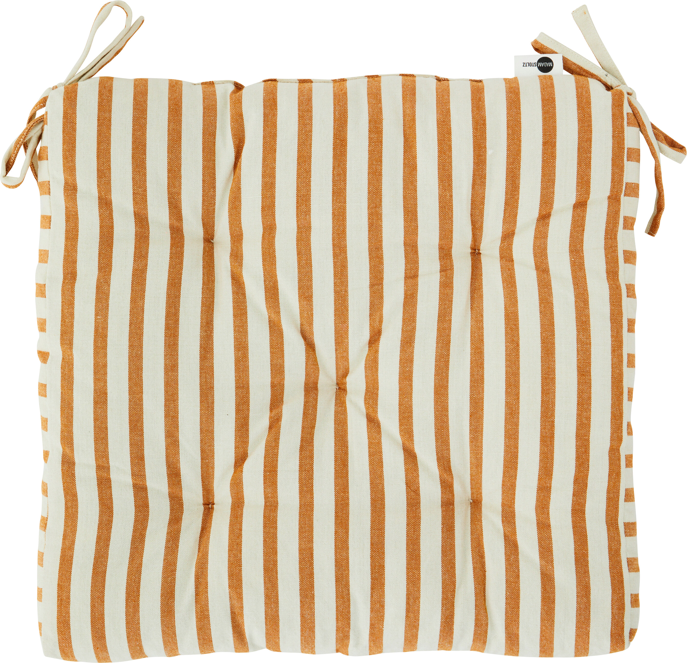 Madam Stoltz Stolsdyna Stripe - Offwhite 45x45 Cm