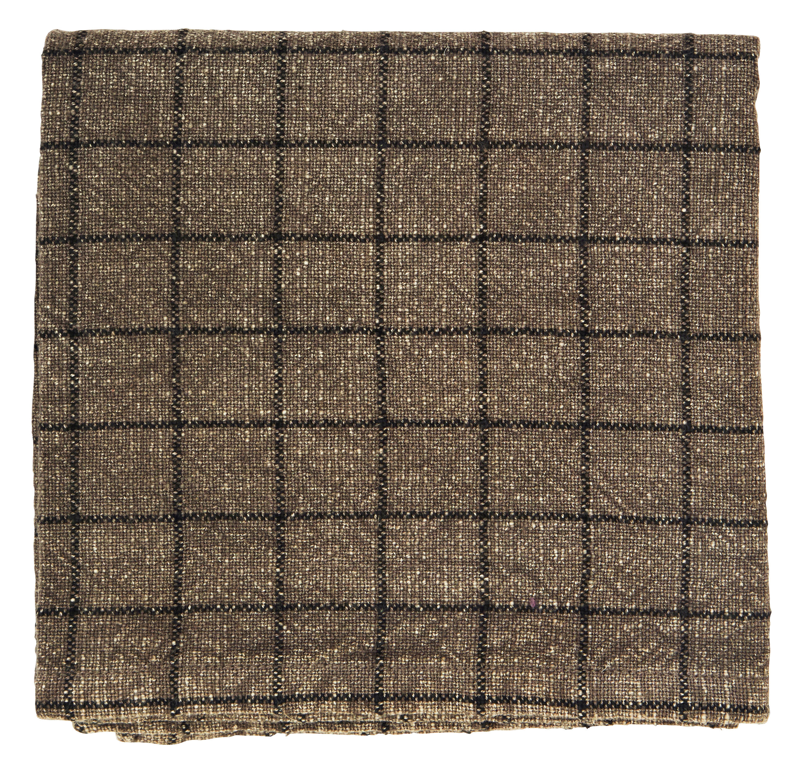 Madam Stoltz Kjøkkenhåndkle Checked - Taupe 50x70 Cm