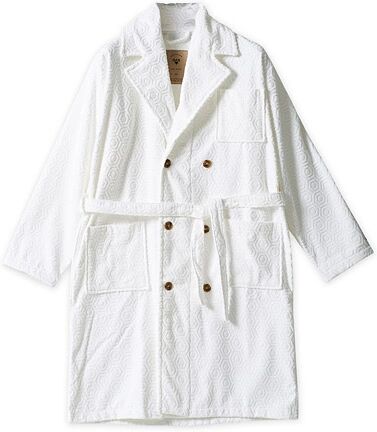 OAS The Spa Double Breasted Robe White