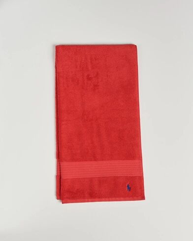 Ralph Lauren Home Polo Player Shower Towel 75x140 Red Rose