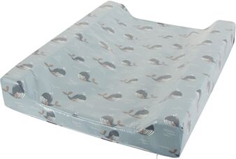 Borg Living Stellematte - Baby Dream - Blue Whales - 64x50x9 Cm