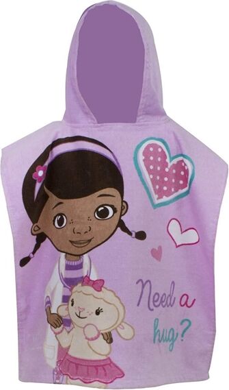 Borg Living Doktor Mcstuffins Poncho - Disney - 100% Bomull - 50x115 Cm