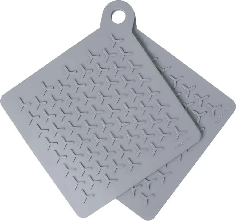 blomus Flip grytelapper 2-stk. Sharkskin (lyseblå)